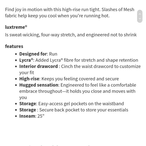 Lululemon Motionful 7/8 Tight 25"Heathered Black - Picture 15 of 15